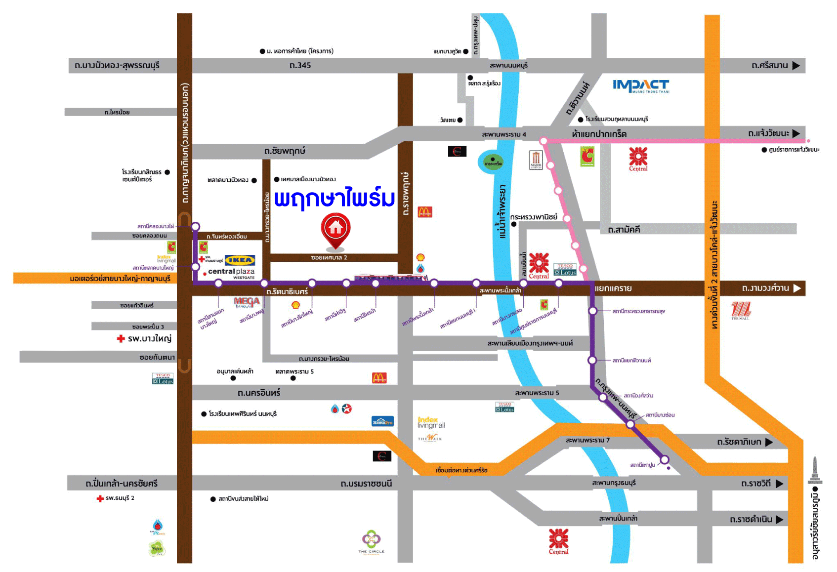 ทาวน์เฮ้าส์มือสอง โครงการ พฤกษาไพร์ม สถานีรถไฟฟ้าบางพลู-ราชพฤกษ์ เนื้อที่เกือบ 17.80 ตร.ว. ฟังก์ชัน 3 ห้องนอน 2 ห้องน้ำ 1 ที่จอดรถ ภายในสภาพดีมาก แถมฟรี! เครื่องปรับอากาศ บนทำเลเดินทางสะดวก ใกล้รถไฟฟ้าสายสีม่วง "สถานีบางพลู" และจุดขึ้นทางด่วน "ศรีรัช"