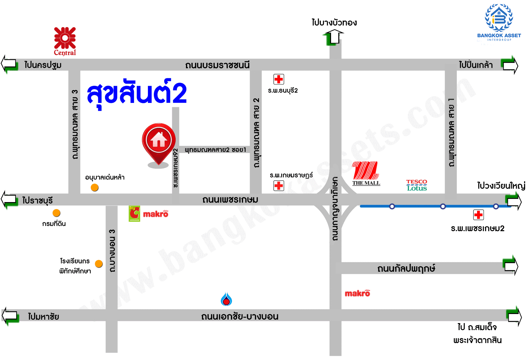 ทาวน์เฮ้าส์มือสอง โครงการ สุขสันต์2 เพชรเกษม เนื้อที่ 18 ตร.ว. ฟังก์ชัน 2 ห้องนอน 2 ห้องน้ำ 1 ที่จอดรถ ภายในสภาพดีมาก พร้อมเข้าอยู่ โครงการอยู่บนทำเลเดินทางสะดวก เชื่อมต่อถนนเพชรเกษม ถนนพุทธมณฑลสาย2 ใกล้โครงการรถไฟฟ้าสายสีน้ำเงิน "สถานีหลักสอง"