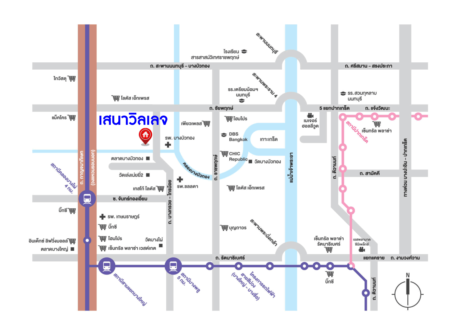 *****บ้านแฝดมือสอง โครงการ เสนาวิลเลจ บางกรวย-ไทรน้อย เนื้อที่ 37 ตร.ว. ฟังก์ชัน 4 ห้องนอน 2 ห้องน้ำ จอดรถได้ 2 คัน แถมฟรี! เครื่องปรับอากาศ โครงการตั้งบนทำเลเดินทางสะดวก เชื่อมต่อถนนบางกรวย-ไทรน้อย ใกล้เซ็นทรัลเวสต์เกต รถไฟฟ้าสายสีม่วง "สถานีบางพลู" และจุดขึ้นทางด่วน "กาญจนาภิเษก"