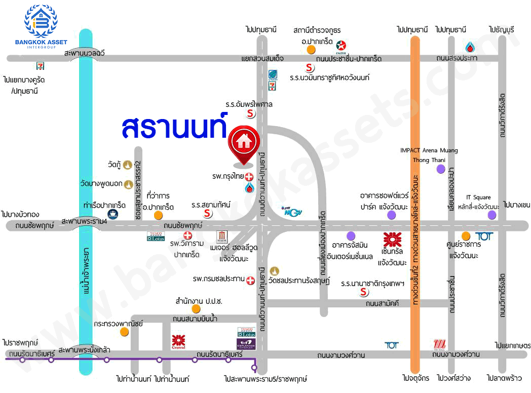 *****ทาวน์เฮ้าส์มือสอง โครงการ สรานนท์ ติวานนท์ เนื้อที่ 20.80 ตร.ว. ฟังก์ชัน 3 ห้องนอน 2 ห้องน้ำ 1 ที่จอดรถ พื้นที่ใช้สอยกว้าง บ้านสภาพดีมาก โครงการตั้งบนทำเลเยี่ยม ใกล้เซ็นทรัลแจ้งวัฒนะ และโครงการรถไฟฟ้า (ในอนาคต) สายสีชมพู "สถานีปากเกร็ด"