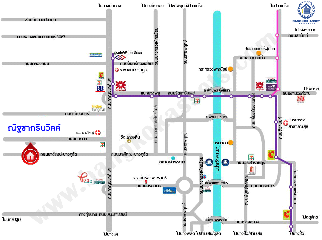 บ้านมือสองตกแต่งใหม่ โครงการ ณัฐชากรีนวิลล์ ปิ่นเกล้า-กาญจนาฯ บนเนื้อที่ 52 ตร.ว. ฟังก์ชัน 3 ห้องนอน 2 ห้องน้ำ จอดรถได้ 2 คัน บนทำเลศักยภาพ ใกล้เซ็นทรัลเวสต์เกต ทางด่วน "ศรีรัช" รถไฟฟ้าสายสีม่วง "สถานีตลาดบางใหญ่"