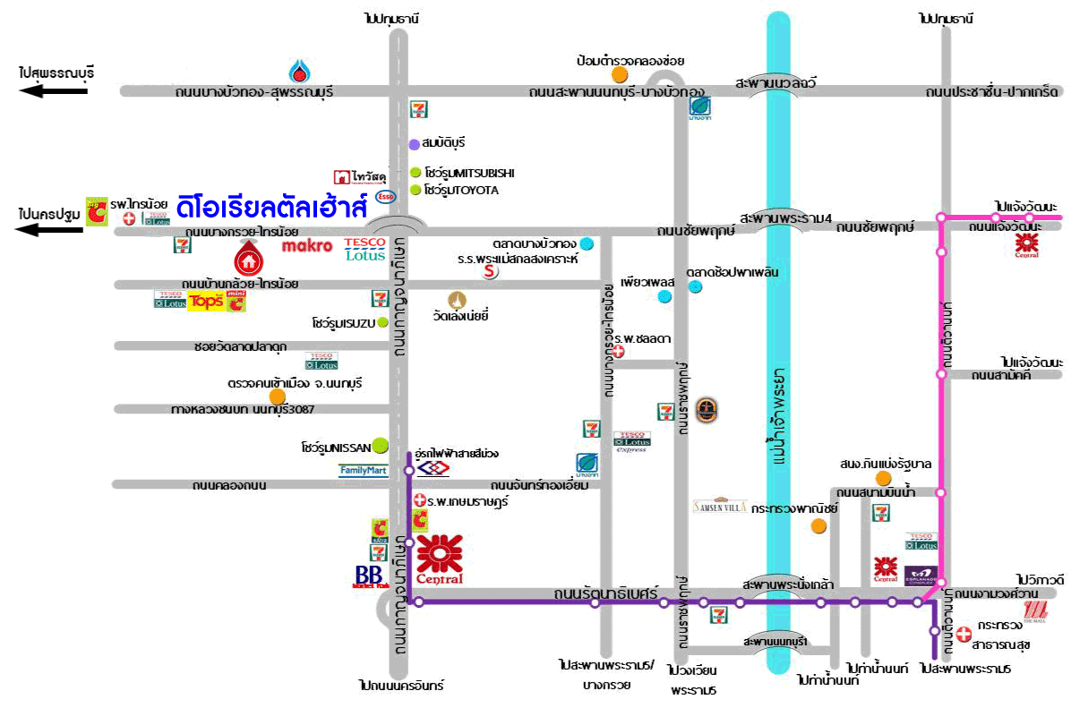 *****บ้านเดี่ยวมือสองนนทบุรี โครงการ ดิโอเรียลเทลเฮ้าส์ บางกรวย-ไทรน้อย หลังมุม! เนื้อที่กว้างมากถึง 56.3 ตร.ว. ฟังก์ชัน 3 ห้องนอน 2 ห้องน้ำ 2 ที่จอดรถ บ้านสวย พร้อมอยู่ บนทำเลดี เชื่อมต่อถนนกาญจนาภิเษก, ถนนรัตนาธิเบศร์ ใกล้รถไฟฟ้าสายสีม่วง "สถานีคลองบางไผ่"