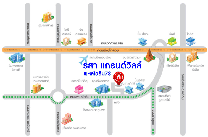 *****ทาวน์เฮ้าส์มือสองกรุงเทพมหานคร โครงการ รสา แกรนด์วิลล์ พหลโยธิน73 เนื้อที่เกือบ 20 ตร.ว. ฟังก์ชัน 3 ห้องนอน 2 ห้องน้ำ 1 ที่จอดรถ บ้านตกแต่งใหม่ สไตล์มินิมอล บนทำเลเดินทางสะดวก ใกล้รถไฟฟ้าสายสีเขียว "สถานีแยก คปอ." และจุดขึ้นทางด่วน "โทลล์เวย์ดอนเมือง" ในราคาถูกสุดในโครงการ!