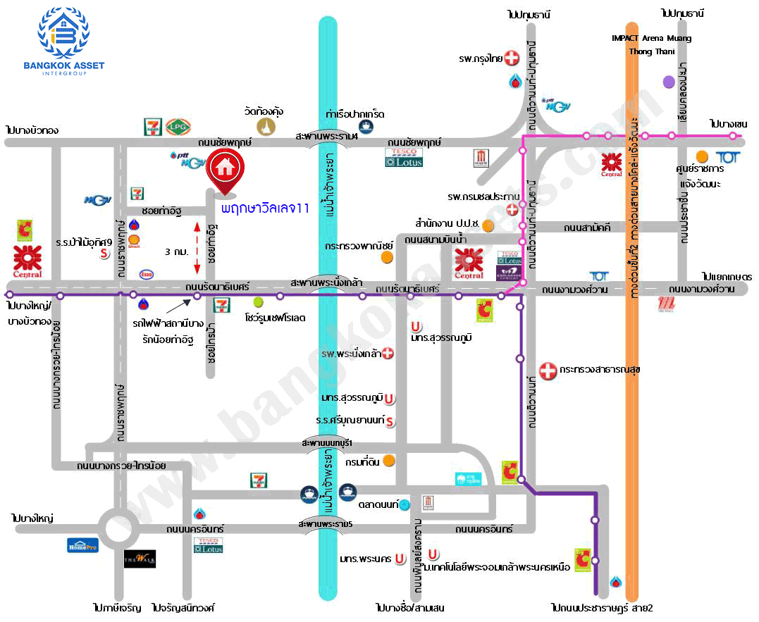 *****บ้านเดี่ยวมือสองนนทบุรี โครงการ พฤกษาวิลเลจ11 รัตนาธิเบศร์ เนื้อที่กว้างมากถึง 66.1 ตร.ว. ฟังก์ชัน 3 ห้องนอน 2 ห้องน้ำ 1 ที่จอดรถ บ้านสภาพสวย บนทำเลดี เดินทางสะดวก เชื่อมต่อถนนรัตนาธิเบศร์ และถนนราชพฤกษ์ ใกล้รถไฟฟ้าสายสีม่วง "สถานีบางรักน้อยท่าอิฐ" จองเลย!