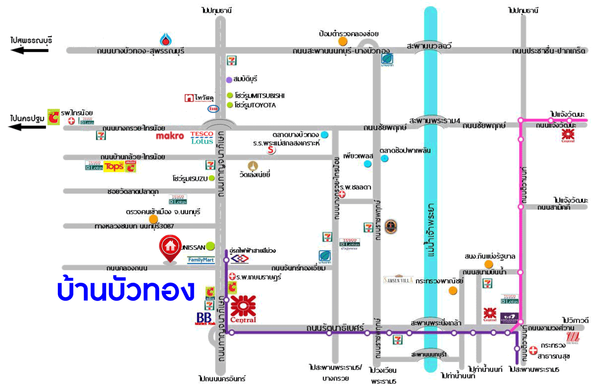 *****ทาวน์เฮ้าส์มือสองนนทบุรี หมู่บ้าน บ้านบัวทอง บางใหญ่-กาญจนาภิเษก เนื้อที่มากถึง 20 ตร.ว. ฟังก์ชัน 3 ห้องนอน 2 ห้องน้ำ 1 ที่จอดรถ บนทำเลเยี่ยม เพียง 300 เมตรก็ถึงรถไฟฟ้าสายสีม่วง "สถานีคลองบางไผ่" และยังใกล้ทางด่วน "ศรีรัช" ในราคาคุ้มสุดในย่านนี้!