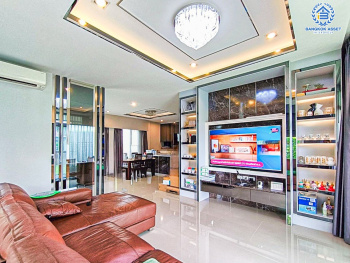 *****บ้านเดี่ยวมือสองกรุงเทพมหานคร โครงการ เดอะแกรนด์ ปิ่นเกล้า เนื้อที่กว้างขวางเกือบ 102 ตร.ว. ฟังก์ชัน 4 ห้องนอน 4 ห้องน้ำ 2 ที่จอดรถ บ้านสภาพสวย บนทำเลแห่งการเดินทาง เชื่อมต่อถนนบรมราชชนนี, ถนนพุทธมณฑลสาย 3 ใกล้จุดขึ้นทางด่วน "ศรีรัช"