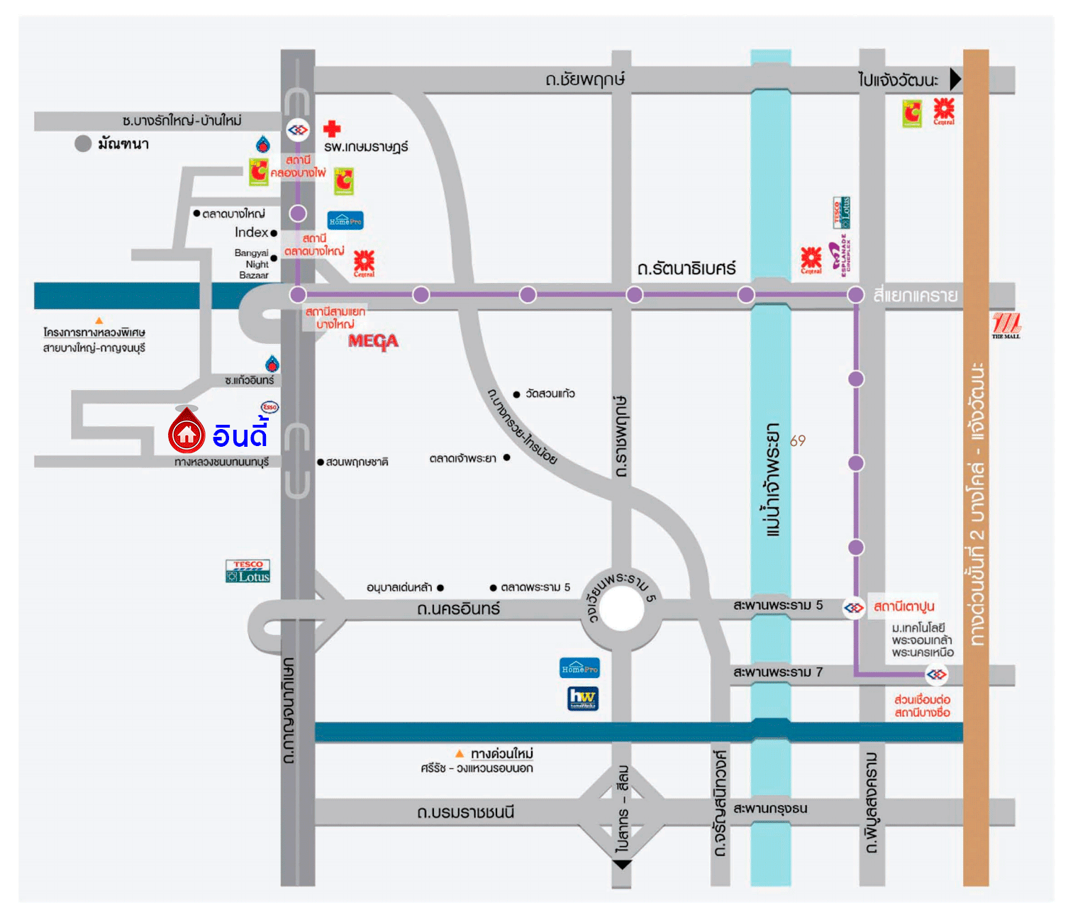 *****ทาวน์เฮ้าส์มือสอง โครงการ อินดี้ บางใหญ่2 หลังมุม บนเนื้อที่ 25.90 ตร.ว. ฟังก์ชัน 2 ห้องนอน 3 ห้องน้ำ 2 ที่จอดรถ แต่งสวยสไตล์โมเดิร์น ภายในสภาพดี เพร้อมเข้าอยู่ เชื่อมต่อถนนกาญจนาภิเษก ถนนรัตนาธิเบศร์ ใกล้เซ็นทรัลเวสต์เกต และรถไฟฟ้าสายสีม่วง "สถานีตลาดบางใหญ่"
