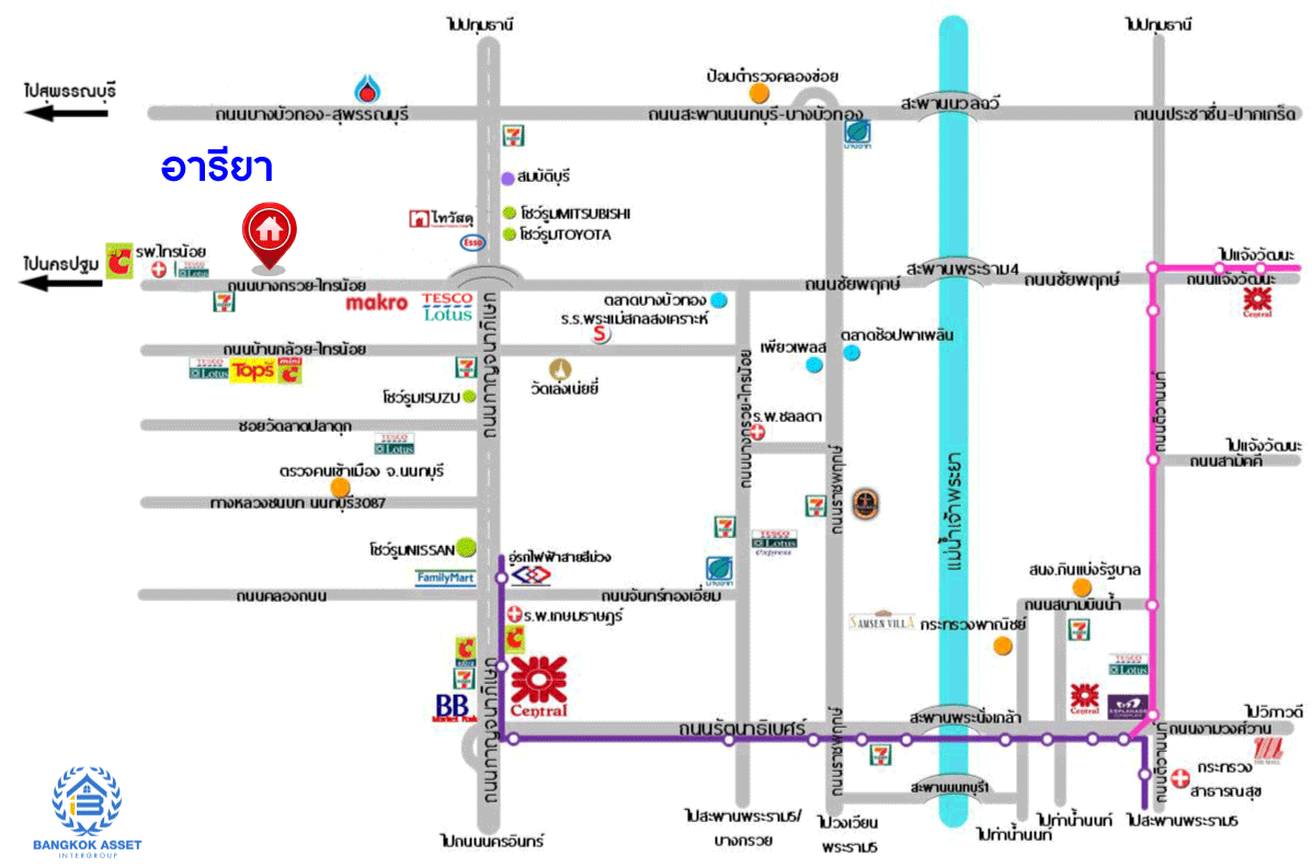 *****ทาวน์เฮ้าส์มือสองนนทบุรี หมู่บ้าน อารียา ไทรน้อย เนื้อที่กว้าง 20.3 ตร.ว. ฟังก์ชัน 3 ห้องนอน 2 ห้องน้ำ 2 ที่จอดรถ ใช้วัสดุอย่างดีทั้งภายนอก แถมฟรี! เครื่องปรับอากาศ บนทำเลดี เข้า-ออกได้หลายเส้นทาง เชื่อมต่อถนนบางกรวย-กรุงเทพ, ถนนบางกรวย-ไทรน้อย จองเลย!