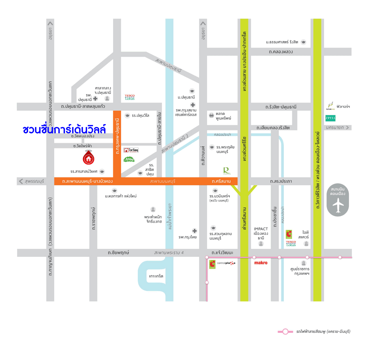 *****บ้านเดี่ยวมือสอง โครงการ ชวนชื่นการ์เด้นวิลล์ กรุงเทพ-ปทุมธานี เนื้อที่ 141.60 ตร.ว มีฟังก์ชัน 4 ห้องนอน 5 ห้องน้ำ 3 ที่จอดรถ บ้านสภาพดีมาก พร้อมเข้าอยู่ บนทำเลที่เชื่อมต่อหลายหลายเส้นทาง อาทิ ถนนสะพานนนทบุรี-บางบัวทอง ถนนกรุงเทพ-ปทุมธานี ใกล้จุดขึ้นทางด่วน "ศรีสมาน"