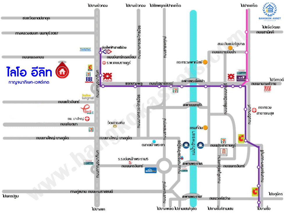 *****ทาวน์เฮาส์มือสอง โครงการ ไลโอ อีลิท กาญจนาภิเษก-เวสต์เกต หลังมุม เนื้อที่กว้าง 29 ตร.ว. ฟังก์ชัน 3 ห้องนอน 2 ห้องน้ำ 1 ที่จอดรถ พร้อมเข้าอยู่ ภายในเหมือนใหม่ ฟรี! เครื่องปรับอากาศ บนทำเลเดินทางสะดวก เชื่อมต่อถนนกาญจนาภิเษก ใกล้รถไฟฟ้าสายสีม่วง "สถานีคลองบางไผ่" และจุดขึ้นทางด่วน "กาญจนาภิเษก"