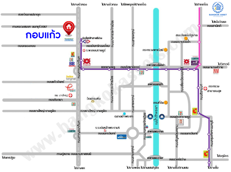 *****บ้านเดี่ยวมือสอง โครงการ กอบแก้ว กาญจนาภิเษก หลังมุม เนื้อที่ 90 ตร.ว. ฟังก์ชัน 3 ห้องนอน 3 ห้องน้ำ 2 ที่จอดรถ พร้อมเข้าอยู่ บนทำเลเดินทางสะดวก เชื่อมต่อถนนกาญจนาภิเษก ถนนคลองถนน ถนนแก้วอินทร์ ใกล้โครงการรถไฟฟ้าสายสีม่วง "สถานีคลองบางไผ่" และจุดขึ้นทางด่วน "ศรีรัช"
