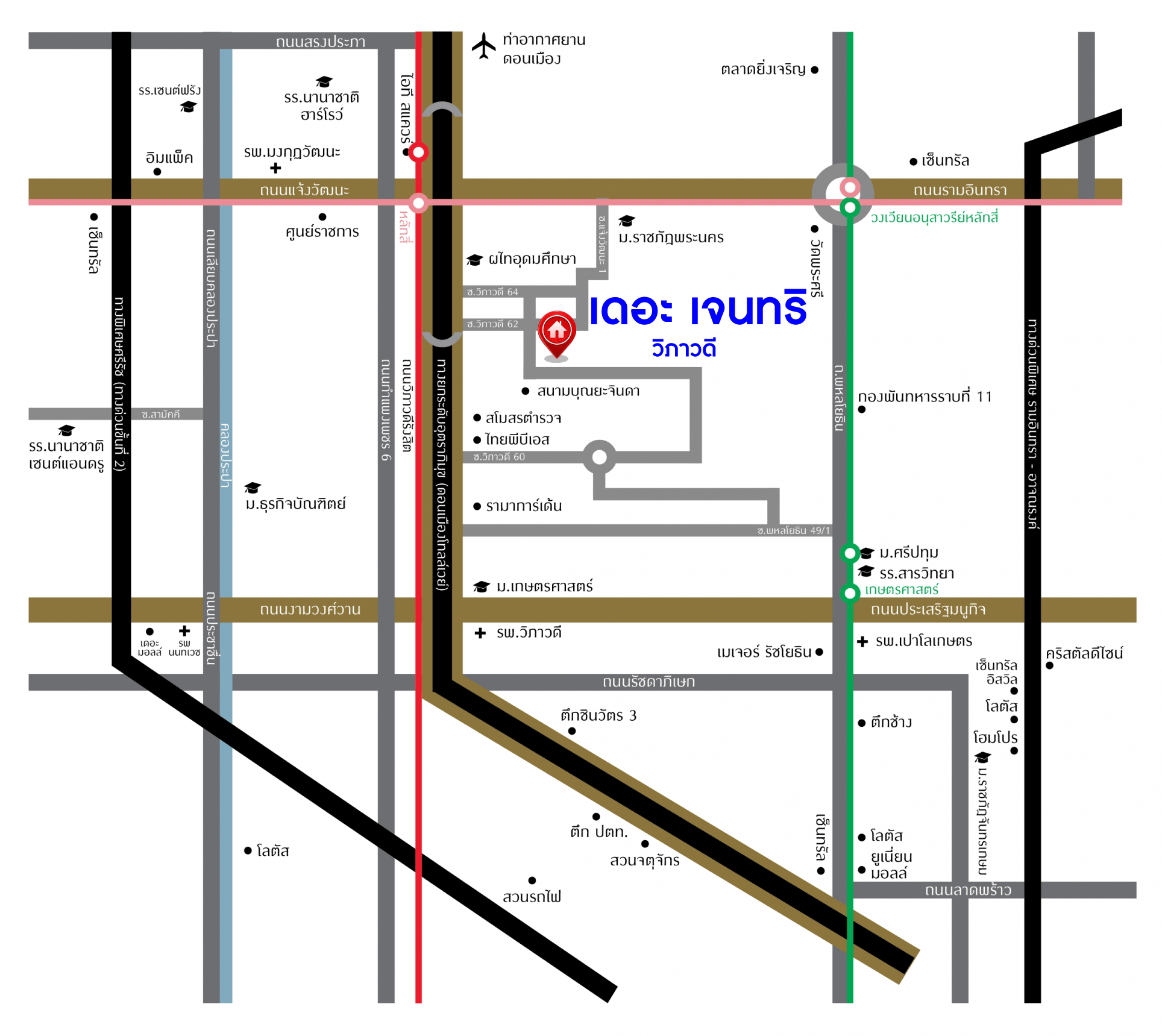 *****บ้านเดี่ยวมือสอง โครงการ เดอะ เจนทริ วิภาวดี หลังมุม จาก SC ASSET เนื้อที่ 136.90 ตร.ว. ฟังก์ชัน 5 ห้องนอน 7 ห้องน้ำ 4 ที่จอดรถ บ้านหลังใหญ่ ติดตั้งลิฟต์ในบ้าน ตกแต่งหรูหรา บนทำเลแห่งการเดินทาง เชื่อมต่อถนนพหลโยธิน ถนนรามอินทรา ถนนประเสริฐมนูกิจ ใกล้รถไฟฟ้าสายสีแดง "สถานีหลักสี่"