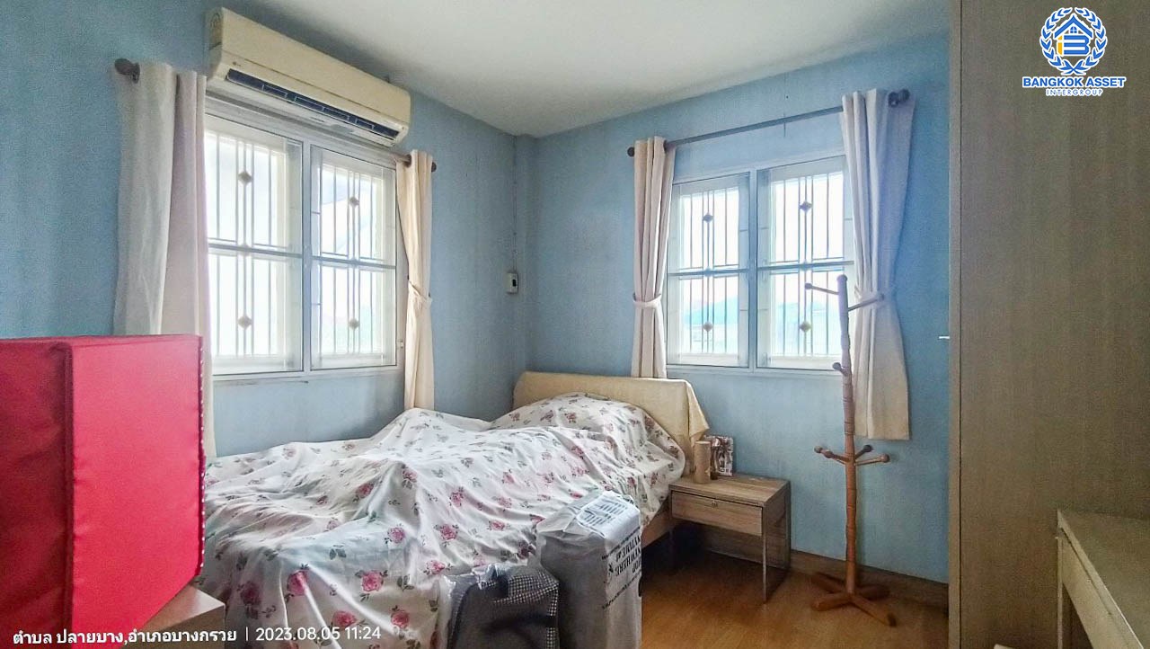 *****บ้านแฝดมือสองนนทบุรี โครงการ ชวนชื่น ปิ่นเกล้า-วงแหวน เนื้อที่กว้างเกือบ 38 ตร.ว. ฟังก์ชัน 3 ห้องนอน 2 ห้องน้ำ 1 ที่จอดรถ บ้านสภาพดี บนทำเลแห่งการเดินทาง เชื่อมต่อถนนกาญจนาภิเษก, ถนนนครอินทร์, ถนนรัตนาธิเบศร์ ใกล้รถไฟฟ้าสายสีม่วง "สถานีตลาดบางใหญ่" จองเลย!