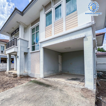 *****บ้านเดี่ยวมือสองนนทบุรี โครงการ พฤกษาวิลเลจ10 บางใหญ่ เนื้อที่กว้างถึง 51 ตร.ว. ฟังก์ชัน 3 ห้องนอน 2 ห้องน้ำ 1 จอดรถ ลดความวุ่ยวาย เพิ่มความเป็นส่วนตัว! บนทำเลแห่งการเดินทาง ใกล้เซ็นทรัลเวสต์เกต, รถไฟฟ้าสายสีม่วง "สถานีตลาดบางใหญ่" และทางด่วน "ศรีรัช"