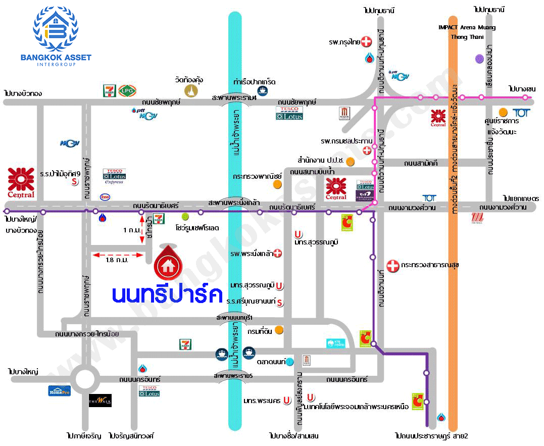 *****ทาวน์เฮ้าส์มือสองนนทบุรี หมู่บ้าน นนทรีปาร์ค รัตนาธิเบศร์ เนื้อที่กว้าง 22 ตร.ว. ฟังก์ชัน 3 ห้องนอน 2 ห้องน้ำ 1 ที่จอดรถ ขายตามสภาพ บนทำเลเดินทางสะดวก เชื่อมต่อถนนรัตนาธิเบศร์, ถนนราชพฤกษ์ ใกล้จุดขึ้นทางด่วน "งามวงศ์วาน" และรถไฟฟ้าสายสีม่วง "สถานีบางรักน้อยท่าอิฐ" เพียง 5 นาทีเท่านั้น