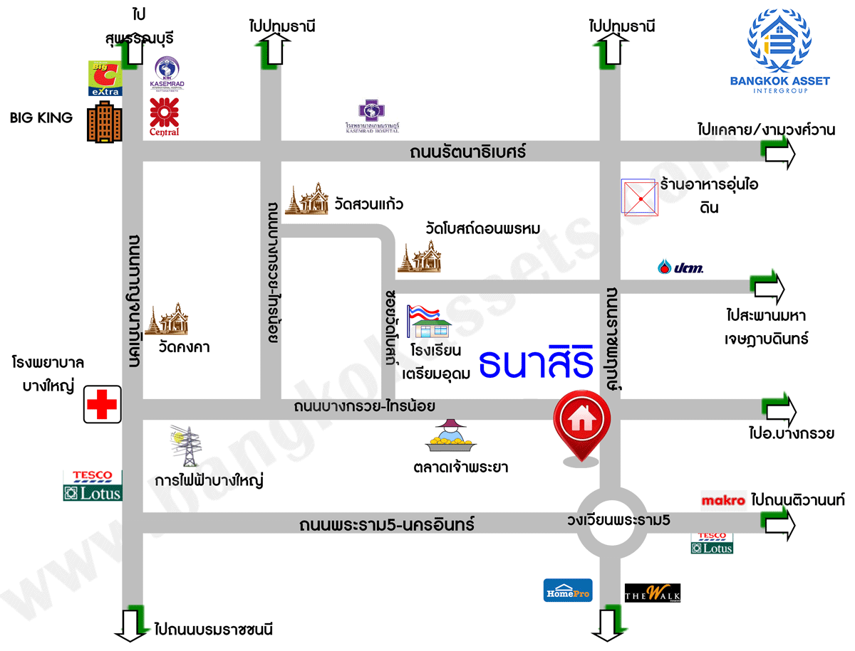 *****บ้านแฝดมือสองนนทบุรี โครงการ ธนาสิริ ปิ่นเกล้า-ราชพฤกษ์ หลังมุม! เนื้อที่กว้าง 42.2 ตร.ว. ฟังก์ชัน 3 ห้องนอน 3 ห้องน้ำ 2 ที่จอดรถ บ้านสภาพสวย บนทำเลเชื่อมต่อถนนราชพฤกษ์, ถนนบางกรวย-ไทรน้อย, ถนนพระราม5-นครอินทร์ ใกล้รถไฟฟ้าสายสีม่วง "สถานีบางรักน้อย ท่าอิฐ" และทางด่วน "กาญจนาภิเษก"