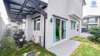 *****บ้านแฝดมือสองปทุมธานี โครงการ เซนโทร ชัยพฤกษ์-345 เนื้อที่กว้าง 38.2 ตร.ว. ฟังก์ชัน 3 ห้องนอน 3 ห้องน้ำ 2 ที่จอดรถ แถมฟรี! 5 เครื่องปรับอากาศ บนทำเลแห่งการเดินทาง เชื่อมต่อถนน 345, ถนนราชพฤกษ์ ใกล้จุดขึ้นทางด่วน "อุดรรักษา" จองเลย!