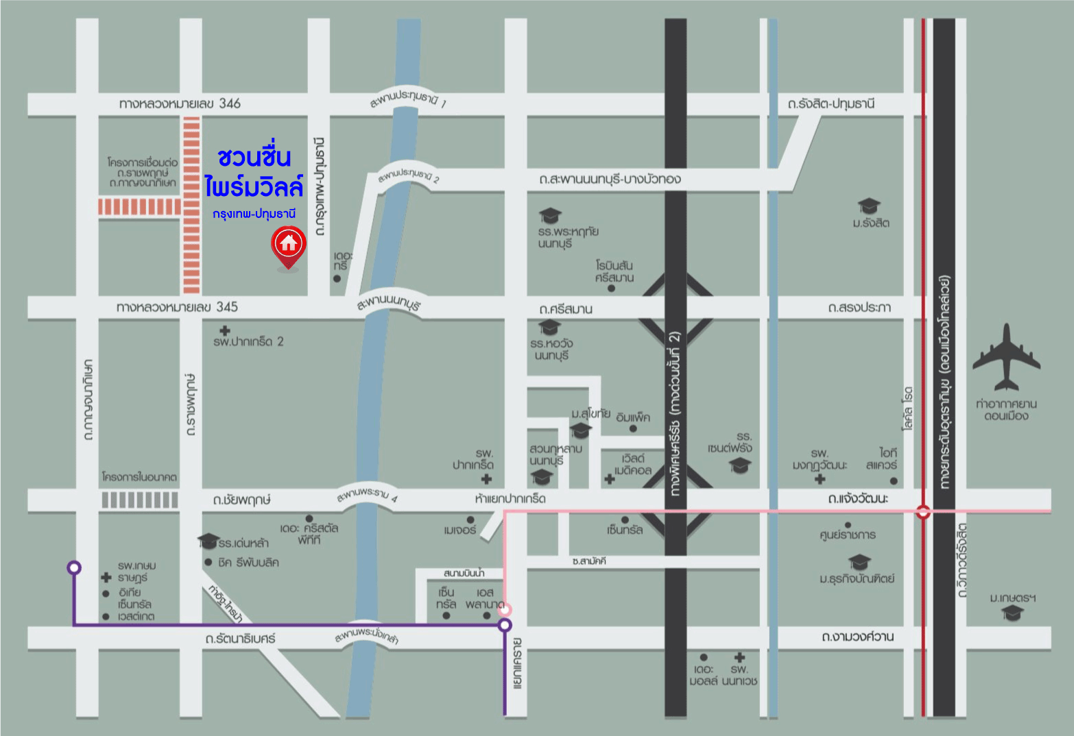 *****บ้านเดี่ยวมือสองปทุมธานี โครงการ ชวนชื่น ไพร์มวิลล์ กรุงเทพ-ปทุมธานี เนื้อที่กว้าง 53.1 ตร.ว. ฟังก์ชัน 4 ห้องนอน 3 ห้องน้ำ 2 ที่จอดรถ บ้านสภาพสวย พร้อมเข้าอยู่ แถมฟรี! 3 เครื่องปรับอากาศ บนทำเลแห่งการเดินทาง เชื่อมต่อถนนสะพานนนทบุรี-บางบัวทอง, ถนนราชพฤกษ์ จองเลย!