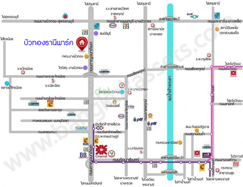 *****บ้านแฝดมือสองนนทบุรี โครงการ บัวทองธานีปาร์ค กาญจนาภิเษก หลังมุม! เนื้อที่กว้าง 35.7 ตร.ว. ฟังก์ชัน 3 ห้องนอน 2 ห้องน้ำ บ้านพร้อมอยู่ สามารถทำกิจกรรมค้าขายในบ้านได้ บนทำเลแห่งการเดินทาง เชื่อมต่อถนนกาญจนาภิเษก ใกล้รถไฟฟ้าสายสีม่วง "สถานีคลองบางไผ่" จองเลย!