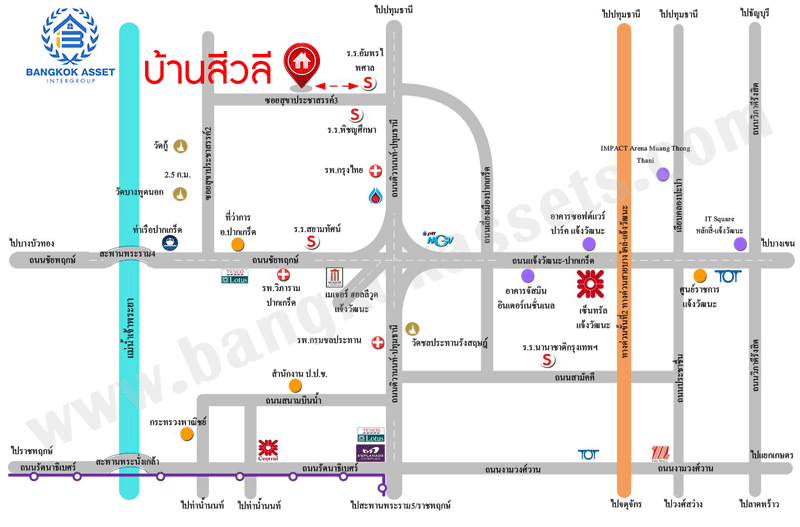 *****บ้านเดี่ยวมือสอง บ้านสีวลี ติวานนท์ เนื้อที่กว้าง 76.10 ตร.ว. ฟังก์ชัน 4 ห้องนอน 4 ห้องน้ำ 3 ที่จอดรถ บ้านสภาพเหมือนใหม่ บนทำเลเดินทางสะดวก เชื่อมต่อถนนชัยพฤกษ์ ถนนติวานนท์-ปทุมธานี ถนนแจ้งวัฒนะ-ปากเกร็ด ใกล้รถไฟฟ้าสายสีชมพู "สถานีแจ้งวัฒนะ" และจุดขึ้นทางด่วน "แจ้งวัฒนะ"