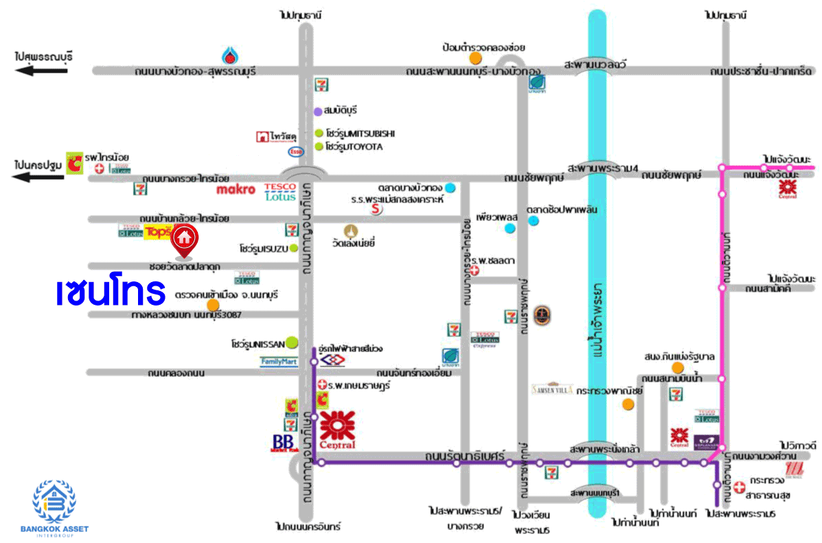 *****บ้านเดี่ยวมือสอง โครงการ เซนโทร บางใหญ่ เนื้อที่กว้าง 51.90 ตร.ว. ฟังก์ชัน 3 ห้องนอน 3 ห้องน้ำ 2 ที่จอดรถ บ้านยังใหม่ เจ้าของเดิมไม่เคยเข้าอยู่ โครงการตั้งบนทำเลดี เชื่อมต่อถนนกาญจนาภิเษก ถนนบ้านกล้วย-ไทรน้อย ถนนชัยพฤกษ์ ใกล้รถไฟฟ้าสายสีม่วง "สถานีคลองบางไผ่"