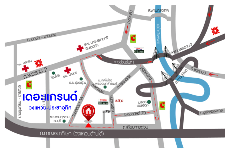 *****บ้านเดี่ยวมือสองกรุงเทพมหานคร โครงการ เดอะแกรนด์ วงแหวน-ประชาอุทิศ เนื้อที่กว้าง 65.30 ตร.ว. ฟังก์ชัน 3 ห้องนอน 3 ห้องน้ำ 2 ที่จอดรถ บ้านสวย พร้อมเข้าอยู่ บนทำเลแห่งการเดินทาง เชื่อมต่อ ถนนประชาอุทิศ, ถนนบางขุนเทียน, ถนนพระราม 2 ใกล้จุดขึ้นทางด่วน "พระราม2"