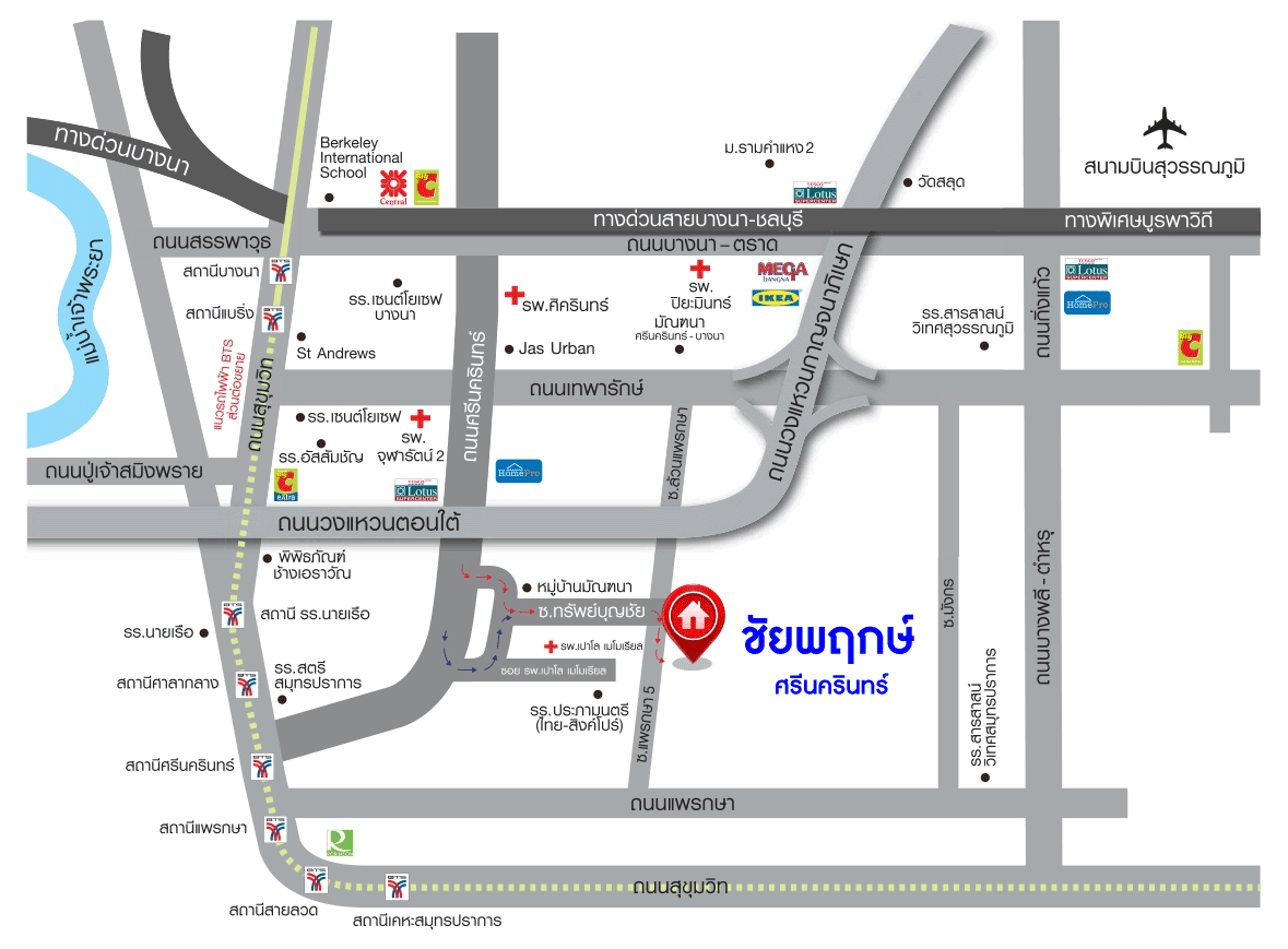 *****บ้านเดี่ยวมือสองสมุทรปราการ โครงการ ชัยพฤกษ์ ศรีนครินทร์ หลังมุม! เนื้อที่กว้างมากเกือบ 58 ตร.ว. ฟังก์ชัน 3 ห้องนอน 3 ห้องน้ำ 2 ที่จอดรถ แถมฟรี! 3 เครื่องปรับอากาศ 1 เครื่องทำน้ำอุ่น 1 เครื่องดูดควัน บนทำเลแห่งการเดินทาง ใกล้รถไฟฟ้าสายสีเหลือง "สถานีศรีเทพา" และจุดขึ้นทางด่วน "กาญจนาภิเษก"