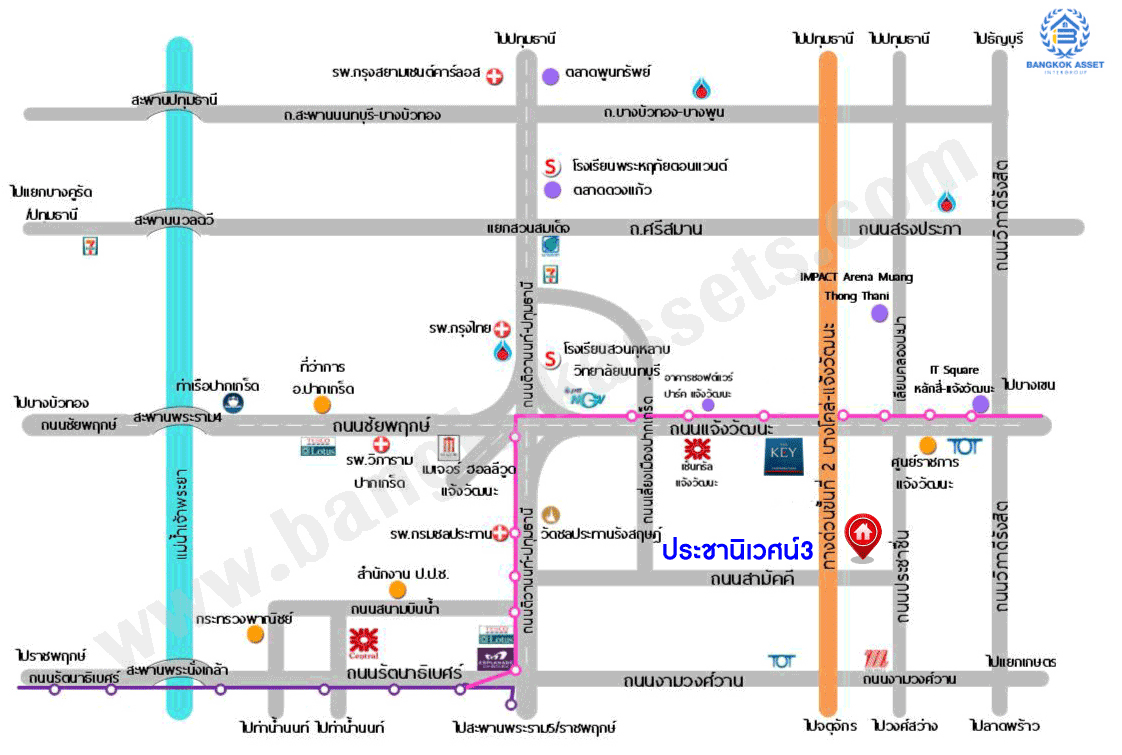 *****ทาวน์เฮ้าส์มือสอง โครงการ ประชานิเวศน์3 สามัคคี เนื้อที่ 21 ตร.ว. ฟังก์ชัน 2 ห้องนอน 1 ห้องน้ำ 1 ที่จอดรถ บ้านสภาพดีเยี่ยมพร้อมเข้าอยู่ โครงการบนทำเลดี เชื่อมต่อถนนสามัคคี ถนนติวานนท์ ถนนประชาชื่น ใกล้โครงการรถไฟฟ้าสายสีชมพู "สถานีสามัคคี" และทางพิเศษ "ศรีรัช"
