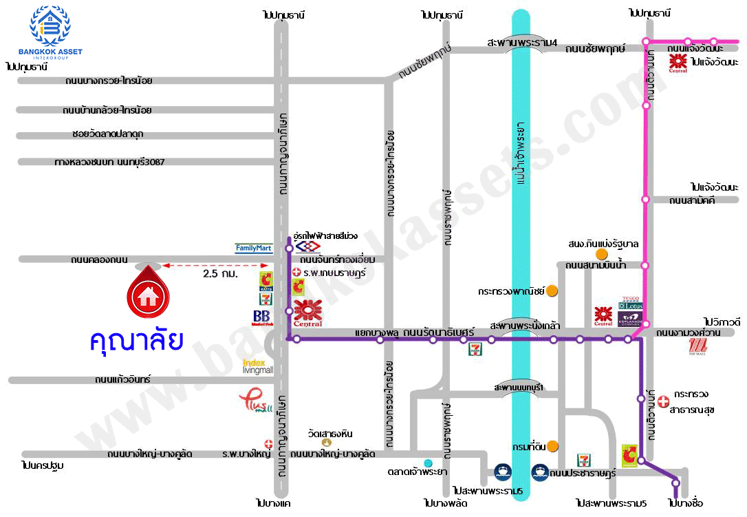 *****บ้านเดี่ยวมือสองนนทบุรี โครงการ คุณาลัย บางใหญ่ เนื้อที่กว้างขวางเกือบ 77 ตร.ว. ฟังก์ชัน 5 ห้องนอน 3 ห้องน้ำ 2 ที่จอดรถ บ้านสภาพสวย บนทำเลเดินทางสะดวก เชื่อมต่อ ถนนกาญจนาภิเษก, ถนนรัตนาธิเบศร์ ใกล้รถไฟฟ้าสายสีม่วง "สถานีคลองบางไผ่" และจุดขึ้นทางด่วน "ศรีรัช"