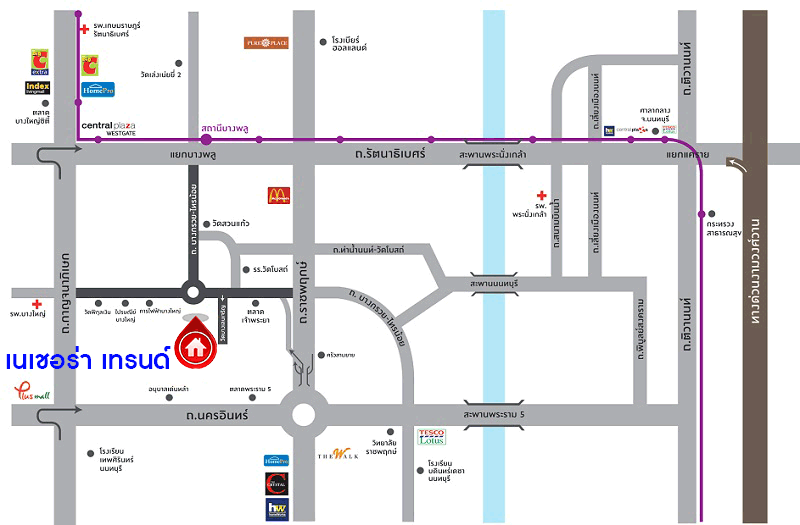 *****ทาวน์เฮ้าส์มือสองนนทบุรี โครงการ เดอะแกลเลอรี่-เนเชอร่าเทรนด์ บางกรวย-ไทรน้อย หลังมุม เนื้อที่กว้าง 22.6 ตร.ว. ฟังก์ชัน 3 ห้องนอน 2 ห้องน้ำ 2 ที่จอดรถ บ้านสภาพดีพร้อมเข้าอยู่ แถมฟรี! เครื่องปรับอากาศ, เครื่องทำน้ำอุ่น บนทำเลแห่งการเดินทาง ใกล้รถไฟฟ้าสายสีม่วง "สถานีบางพลู" เพียง 10 นาที