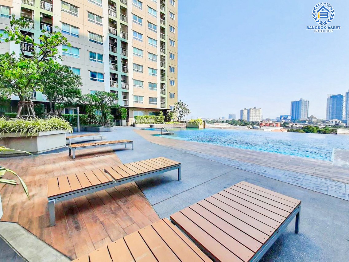 *****คอนโดมิเนียมมือสองนนทบุรี โครงการ ลุมพินี วิลล์ นครอินทร์-ริเวอร์วิว เนื้อที่ 22.84 ตร.ม. ฟังก์ชัน 1 ห้องนอน 1 ห้องน้ำ 1 ที่จอดรถ คอนโดสภาพดี น่าอยู่ บนทำเลเดินทางสะดวก เชื่อมต่อ ถนนนครอินทร์, ถนนกรุงเทพ-นนทบุรี ใกล้รถไฟฟ้าสายสีม่วง "สถานีแยกติวานนท์" ในราคาสุดคุ้ม!