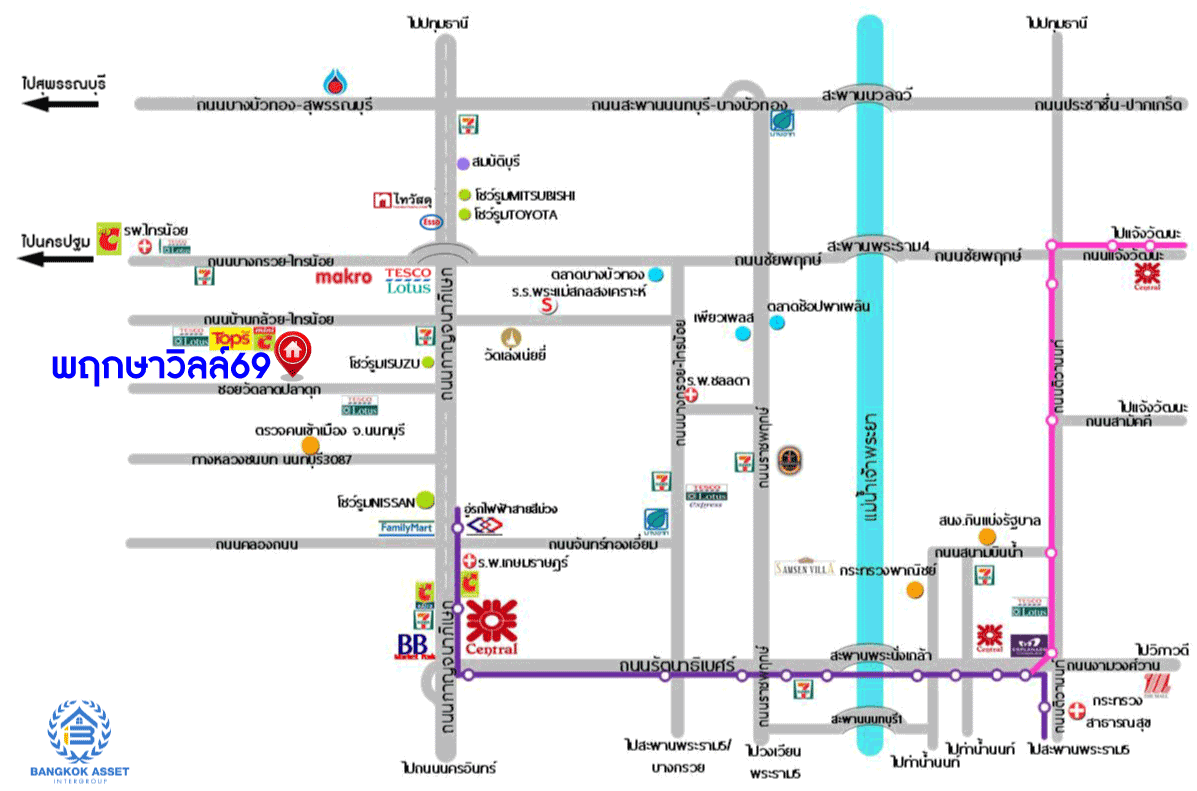 *****ทาวน์เฮ้าส์มือสอง โครงการ พฤกษาวิลล์69 กาญจนาฯ-ลาดปลาดุก เนื้อที่ 26.60 ตร.ว. ฟังก์ชัน 3 ห้องนอน 2 ห้องน้ำ บ้านปรับปรุงใหม่สภาพเยี่ยม โครงการบนทำเลดี เชื่อมต่อถนนกาญจนาภิเษก ถนนบางกรวย-ไทรน้อย ซอยวัดลาดปลาดุก ใกล้รถไฟฟ้าสายสีม่วง "สถานีคลองบางไผ่" และจุดขึ้นทางด่วน "กาญจนาภิเษก"