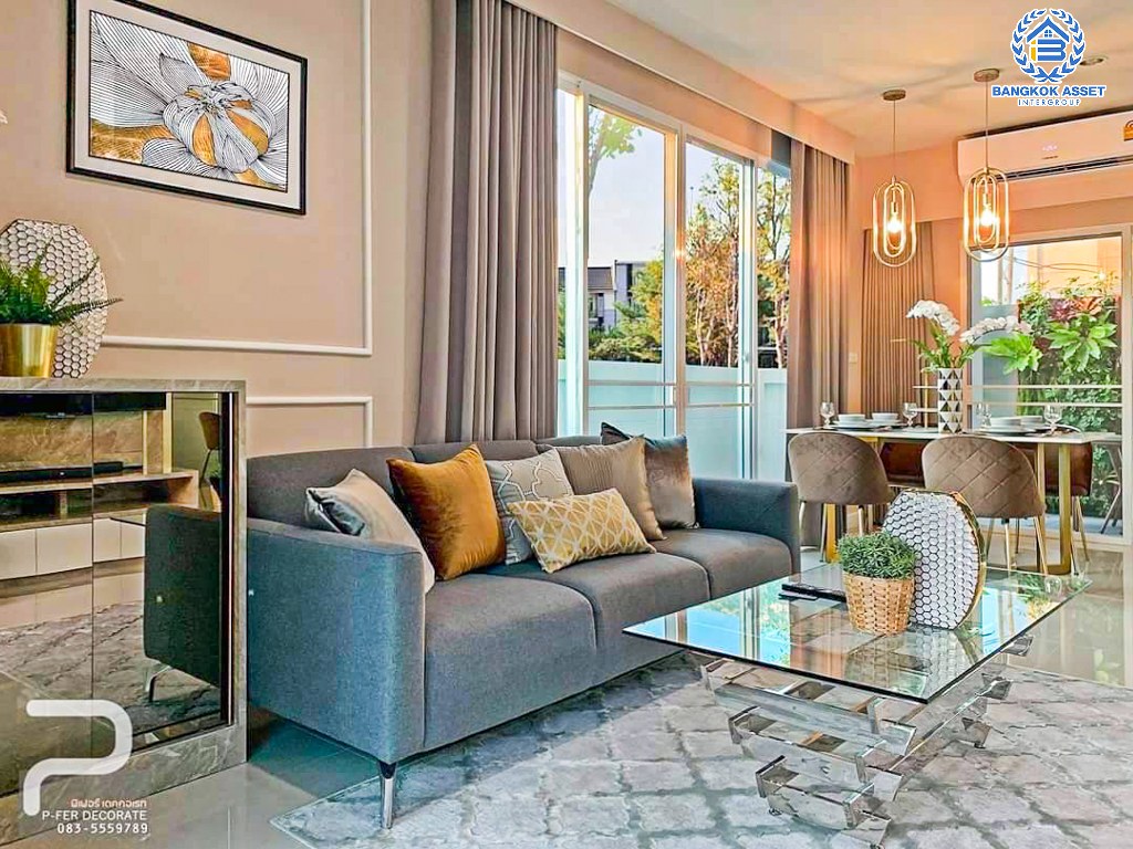 *****ทาวน์เฮ้าส์มือสอง โครงการ ฟลอรา ติวานนท์ หลังมุม เนื้อที่ 23.50 ตร.ว. ฟังก์ชัน 4 ห้องนอน 3 ห้องน้ำ 2 ที่จอดรถ บ้านสวยสไตล์ Modern ภายในเหมือนใหม่ โครงการบนทำเลดี เชื่อมต่อถนนประชาราษฎร์ ถนนติวานนท์ ถนนพิบูลย์สงคราม ใกล้รถไฟฟ้าสายสีม่วง "สถานีแยกติวานนท์" และจุดขึ้นทางด่วน "ศรีรัช"