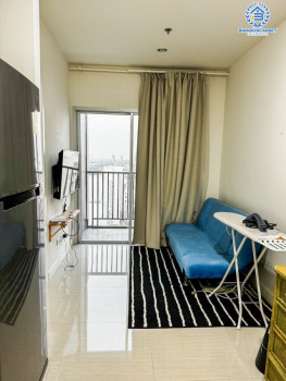 *****คอนโดมิเนียมมือสองนนทบุรี โครงการ แมเนอร์ สนามบินน้ำ เนื้อที่ 26.45 ตร.ม. ฟังก์ชัน 1 ห้องนอน 1 ห้องน้ำ 1 ที่จอดรถ คอนโดพร้อมอยู่ แถมฟรี! เครื่องปรับอากาศ เครื่องทำน้ำอุ่น บนทำเลดี เชื่อมต่อถนนนนทบุรี, ถนนรัตนาธิเบศร์ ใกล้รถไฟฟ้าสายสีม่วง "สถานีสะพานพระนั่งเกล้า"