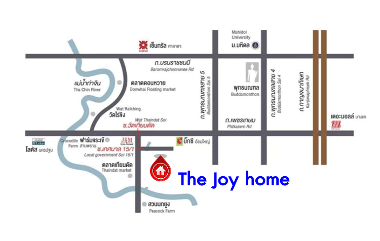 *****ทาวน์เฮ้าส์มือสองนครปฐม โครงการ The joy home อ้อมใหญ่-สามพราน เนื้อที่ 16.2 ตร.ว. ฟังก์ชัน 3 ห้องนอน 2 ห้องน้ำ 1 ที่จอดรถ แถมฟรี! 2 เครื่องปรับอากาศ บนทำเลแห่งการเดินทาง เชื่อมต่อ ถนนเพชรเกษม, ถนนพุทธมณฑลสาย 5 ใกล้บิ๊กซี อ้อมใหญ่ จองเลย!
