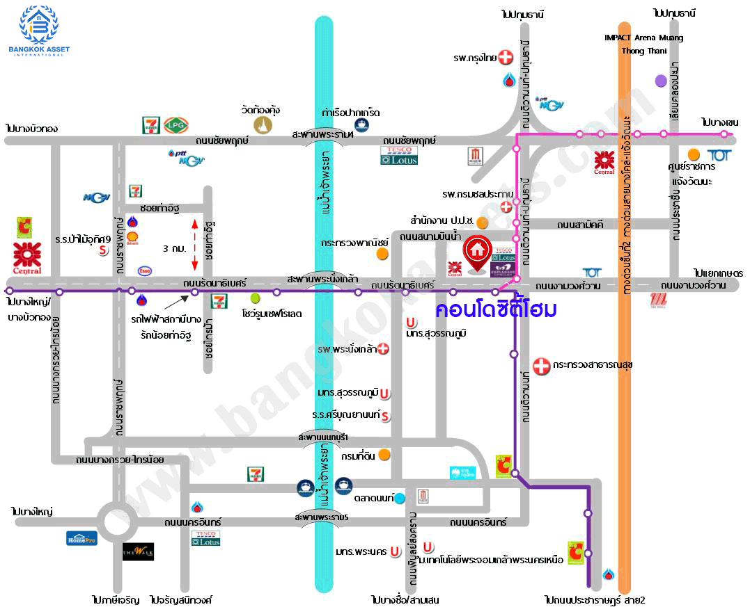 *****คอนโดมิเนียมมือสองนนทบุรี โครงการ ซิตี้โฮม ติด ถนนรัตนาธิเบศร์ เนื้อที่กว้างมาถึง 44.46 ตร.ว. ฟังก์ชัน 1 ห้องนอน 1 ห้องน้ำ 1 ที่จอดรถ ห้องสภาพดี แถมฟรี! 2 เครื่องปรับอากาศ, 1 เครื่องทำน้ำอุ่น บนทำเลเดินทางสะดวก 500 เมตรก็ถึงรถไฟฟ้าสายสีม่วง "สถานีบางกระสอ" เชื่อมต่อ ถนนติวานนท์, ถนนราชพฤกษ์ ใกล้ทางด่วน "งามวงศ์วาน"
