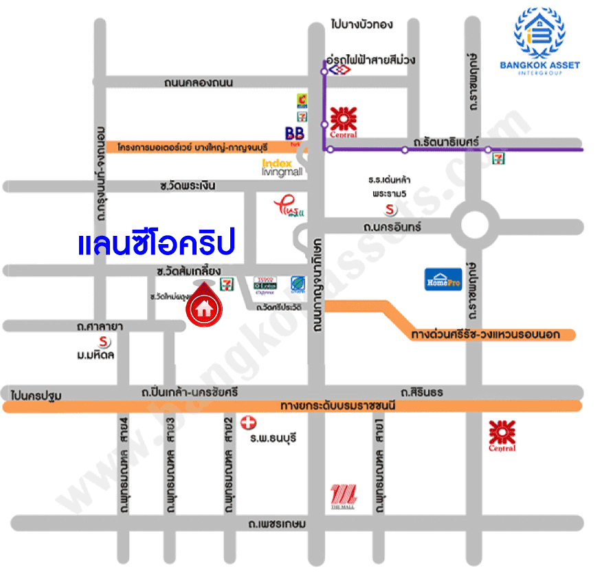 *****บ้านแฝดมือสอง โครงการ แลนซีโอ คริป ปิ่นเกล้า-วงแหวน หลังมุม เนื้อที่ 35 ตร.ว. ฟังก์ชัน 3 ห้องนอน 2 ห้องน้ำ บ้านสวยพร้อมอยู่ โครงการบนทำเลดี เชื่อมต่อถนนกาญจนาภิเษก ถนนศาลายา ถนนนครอินทร์ ใกล้รถไฟฟ้าสายสีม่วง "สถานีสามแยกบางใหญ่"