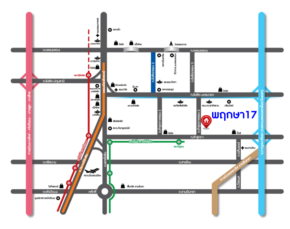 *****ทาวน์เฮ้าส์มือสอง โครงการ พฤกษา17 ลำลูกกา หลังมุม เนื้อที่ 28.40 ตร.ว. ฟังก์ชัน 3 ห้องนอน 2 ห้องน้ำ 1 ที่จอดรถ บ้านสภาพดี พื้นที่กว้างขวาง โครงการบนทำเลเดินทางสะดวก เชื่อมต่อถนนรังสิต-นครนายก ถนนลำลูกกา ถนนเฉลิมพงษ์ ใกล้รถไฟฟ้าสายสีเขียว "สถานีคูคต"