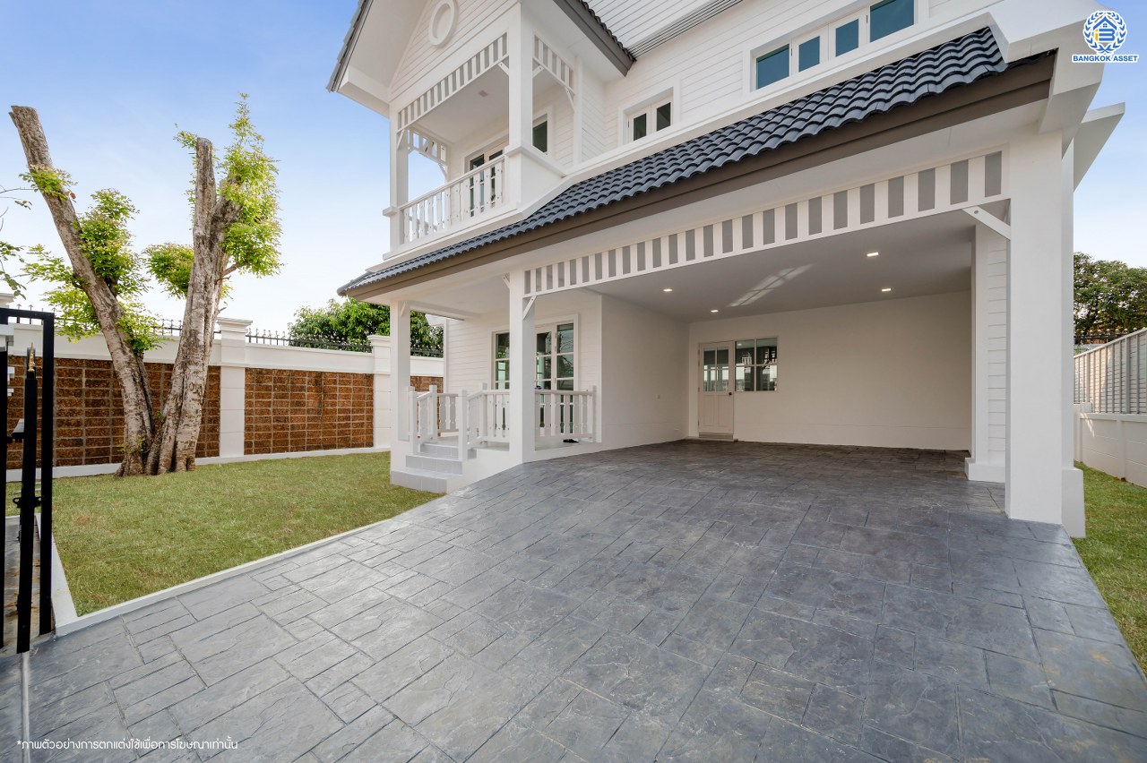 บ้านมือสองตกแต่งใหม่ โครงการ ลัดดารมย์ ปิ่นเกล้า บ้านเดี่ยวหลังมุม จากแบรนด์ Q.House บนเนื้อที่กว้างขวางถึง 84.3 ตร.ว. พื้นที่ใช้สอย 270.78 ตร.ม. ฟังก์ชัน 3 ห้องนอน 3 ห้องน้ำ จอดรถได้ 2 คัน พร้อม Living ชั้น 2 ขนาดใหญ่ บนทำเลศักยภาพ ติดถนนกาญจนาภิเษก ใกล้ห้างเซ็นทรัล เวสต์เกต, ทางด่วน "กาญจนาภิเษก" และรถไฟฟ้าสายสีม่วง "สถานีตลาดบางใหญ่"