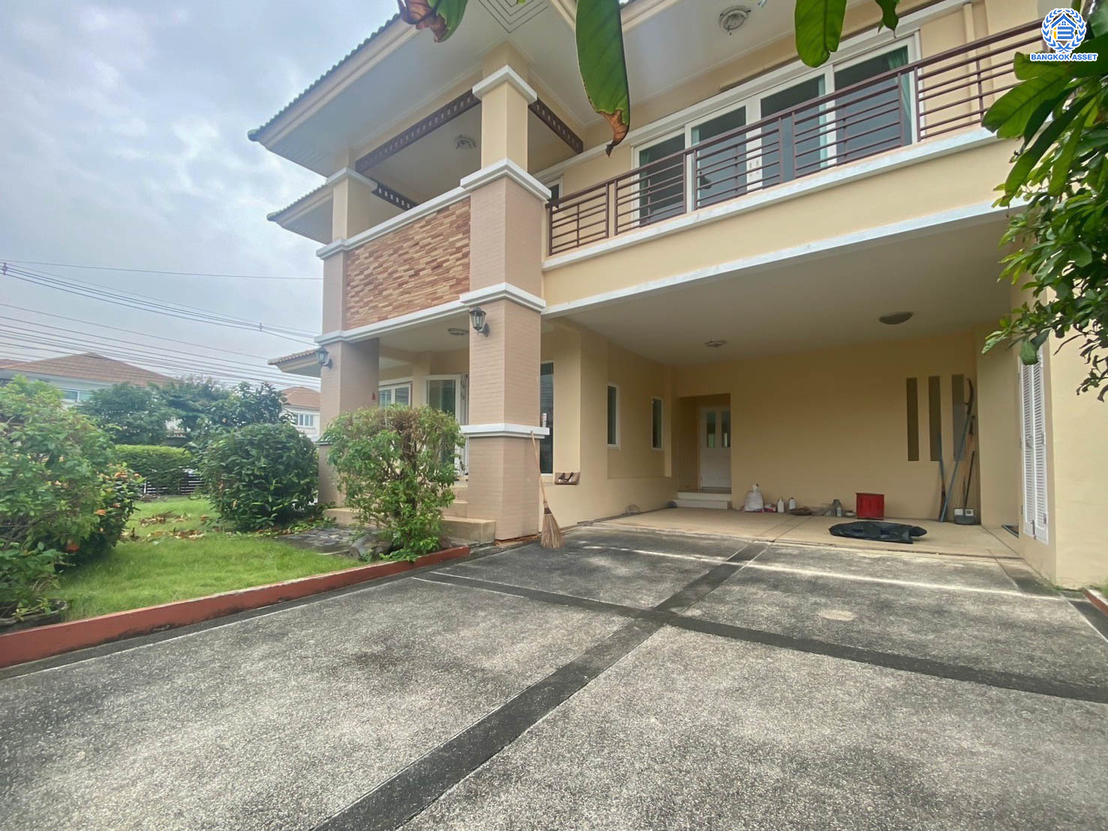 *****บ้านเดี่ยวมือสอง โครงการ เดอะวอเตอร์เฮ้าส์ กาญจนาภิเษก หลังมุม เนื้อที่ 116.30 ตร.ว ฟังก์ชัน 4 ห้องนอน 3 ห้องน้ำ 2 ที่จอดรถ พร้อมเข้าอยู่ บนทำเลเชื่อมต่อถนนเพชรเกษม ถนนกาญจนาภิเษก ถนนเอกชัย