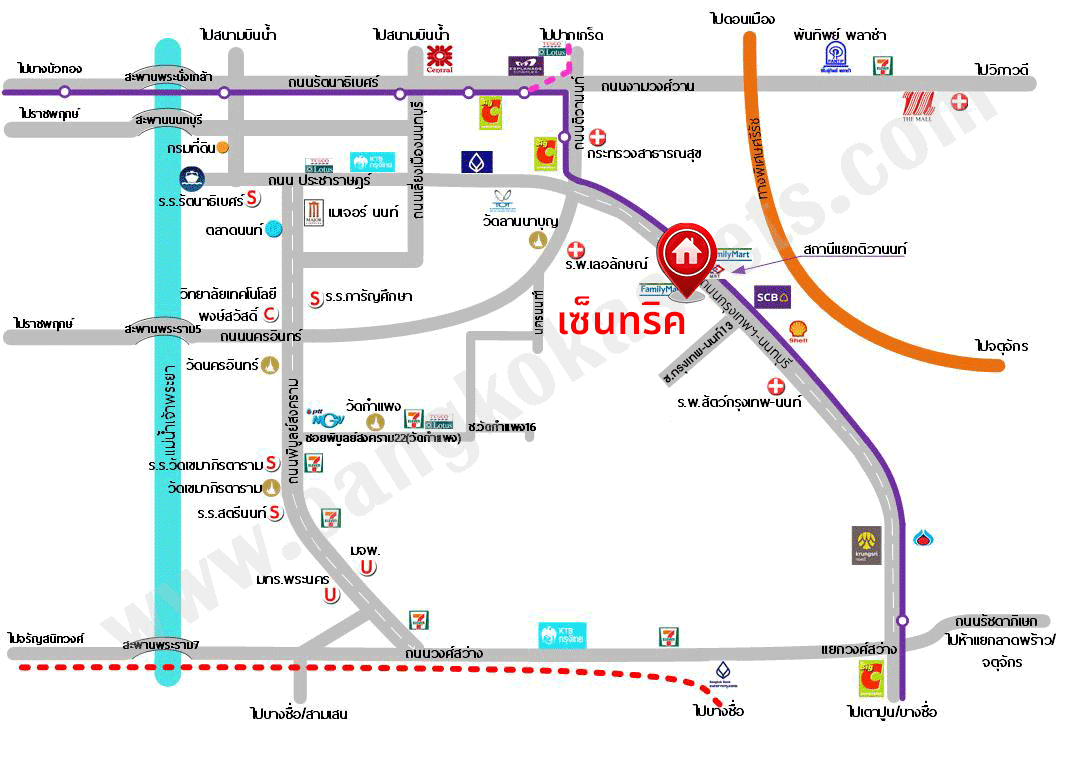 *****คอนโดมิเนียมมือสอง โครงการ เซ็นทริค สถานีติวานนท์ เนื้อที่ 35.16 ตร.ม. ฟังก์ชัน 1 ห้องนอน 1 ห้องน้ำ แถมฟรี! เครื่องปรับอากาศ โครงการบนทำเลเดินทางสะดวก เชื่อมต่อถนนกรุงเทพฯ-นนทบุรี ถนนประชาราษร์ ใกล้รถไฟฟ้าสายสีม่วง "สถานีแยกติวานนท์" และจุดขึ้นทางด่วน "งามวงศ์วาน"