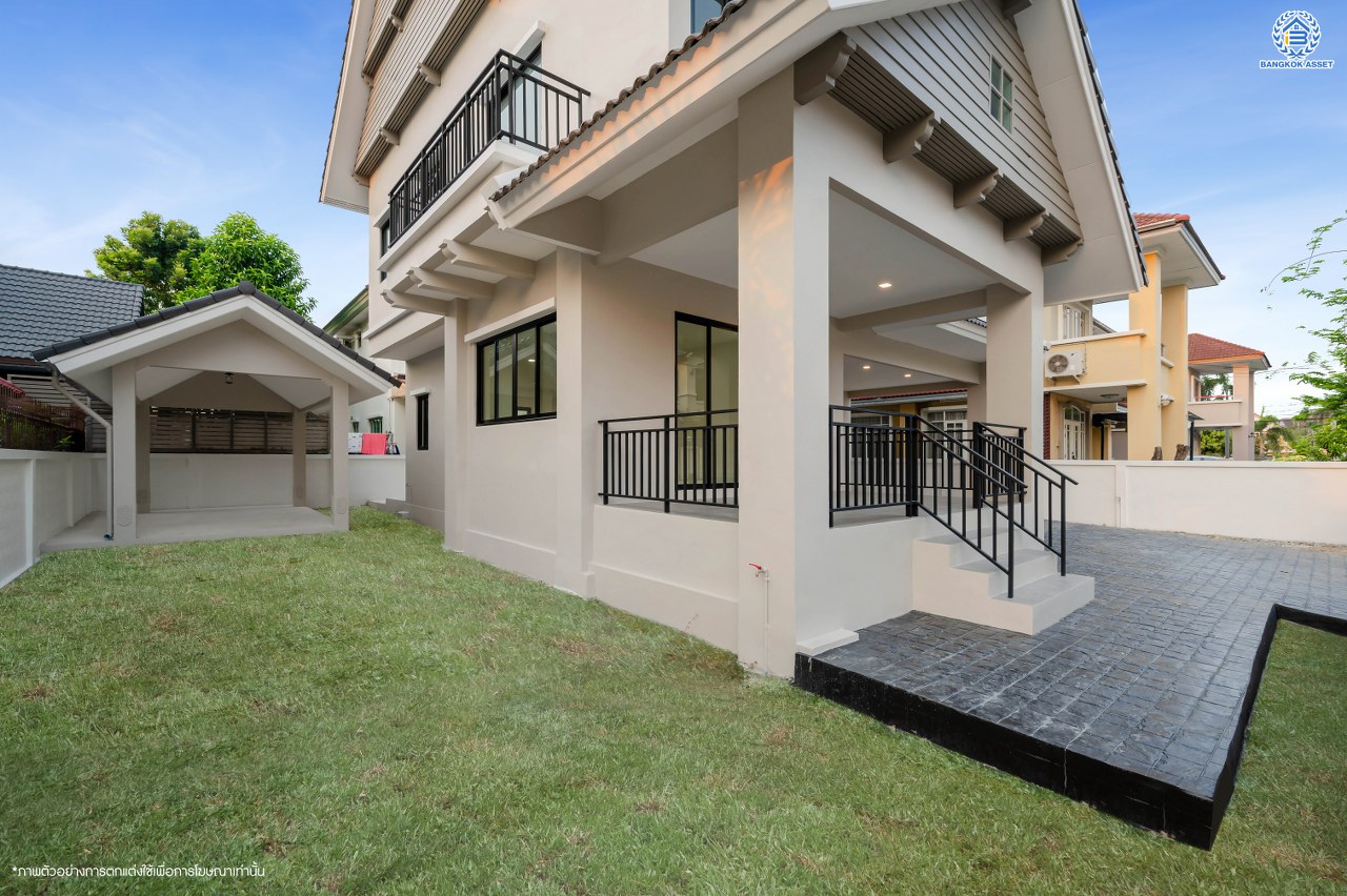 บ้านมือสองตกแต่งใหม่ โครงการ วรารมย์ เพชรเกษม69 แบรนด์ Q.House รองรับทุกความสุขของทุกคนในครอบครัว เนื้อที่ 80.8 ตร.ว. พื้นที่ใช้สอย 280.92 ตร.ม. ฟังก์ชัน 4 ห้องนอน 3 ห้องน้ำ จอดรถได้ 2 คัน บนทำเลใกล้ The Mall บางแค และเชื่อมต่อ ถนนกาญจนาฯ ถนนบางบอน และถนนพุทธมณฑลสาย4