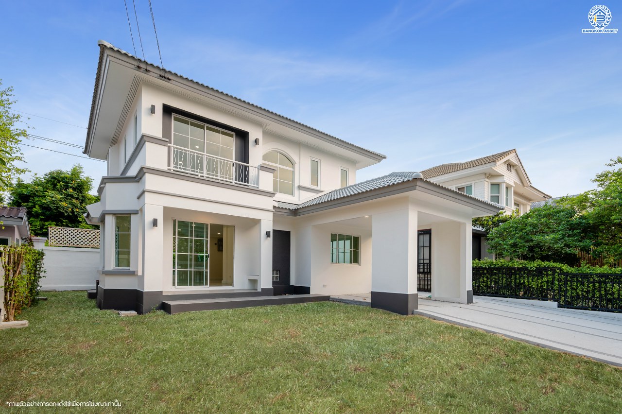 บ้านมือสองตกแต่งใหม่ โครงการ ชัยพฤกษ์ บางบัวทอง จากแบรนด์ LH  เนื้อที่ดิน 82.50 ตร.ว.พื้นที่ใช้สอย 145 ตร.ม. ฟังก์ชัน 3 ห้องนอน 3 ห้องน้ำ 1 ห้องอเนกประสงค์ จอดรถได้ 4 คัน พร้อม Facilities ครบครัน บนทำเลเดินทางสะดวก ติดถนนบางกรวย-ไทรน้อย ใกล้เซ็นทรัลเวสต์เกต และรถไฟฟ้า สายสีม่วง "สถานีบางพลู"