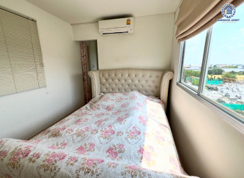 *****คอนโดมิเนียมมือสองกรุงเทพมหานคร โครงการ ลุมพินี คอนโดทาวน์ ร่มเกล้า-สุวรรณภูมิ ห้องมุม เนื้อที่กว้างมากถึง 42 ตร.ม. ฟังก์ชัน 2 ห้องนอน 2 ห้องน้ำ คอนโด 2 ห้องทะลุติดกัน มีความเป็นส่วนตัวสุดๆ บนทำเลใกล้สนามบินสุวรรณภูมิ เชื่อมต่อ ถนนร่มเกล้า, ถนนศรีนครรินทร์-ร่มเกล้า