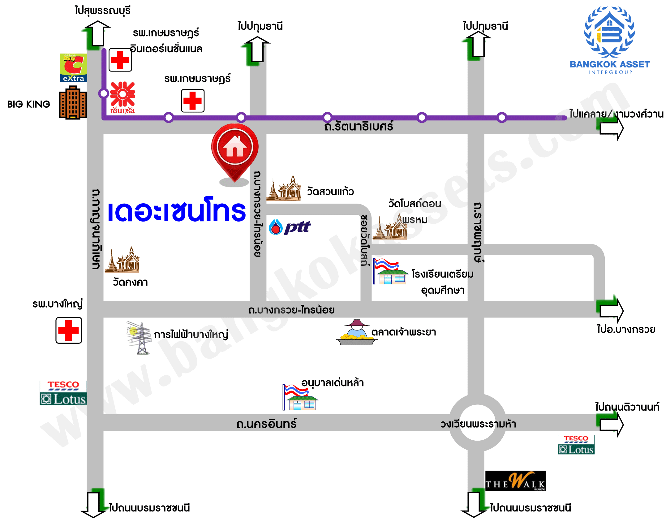 *****บ้านเดี่ยวมือสอง โครงการ เดอะเซนโทร รัตนาธิเบศร์ หลังมุม เนื้อที่ 84.10 ตร.ว. พื้นที่ใช้สอยกว้างกว่า 300 ตร.ม. ฟังก์ชัน 3 ห้องนอน 3 ห้องน้ำ 2 ที่จอดรถ บนทำเลเดินทางสะดวก เชื่อมต่อถนนรัตนาธิเบศร์ ถนนราชพฤกษ์ ถนนบางกรวย-ไทรน้อย ใกล้รถไฟฟ้าสายสีม่วง "สถานีบางพลู" และจุดขึ้นทางด่วน "งามวงศ์วาน"