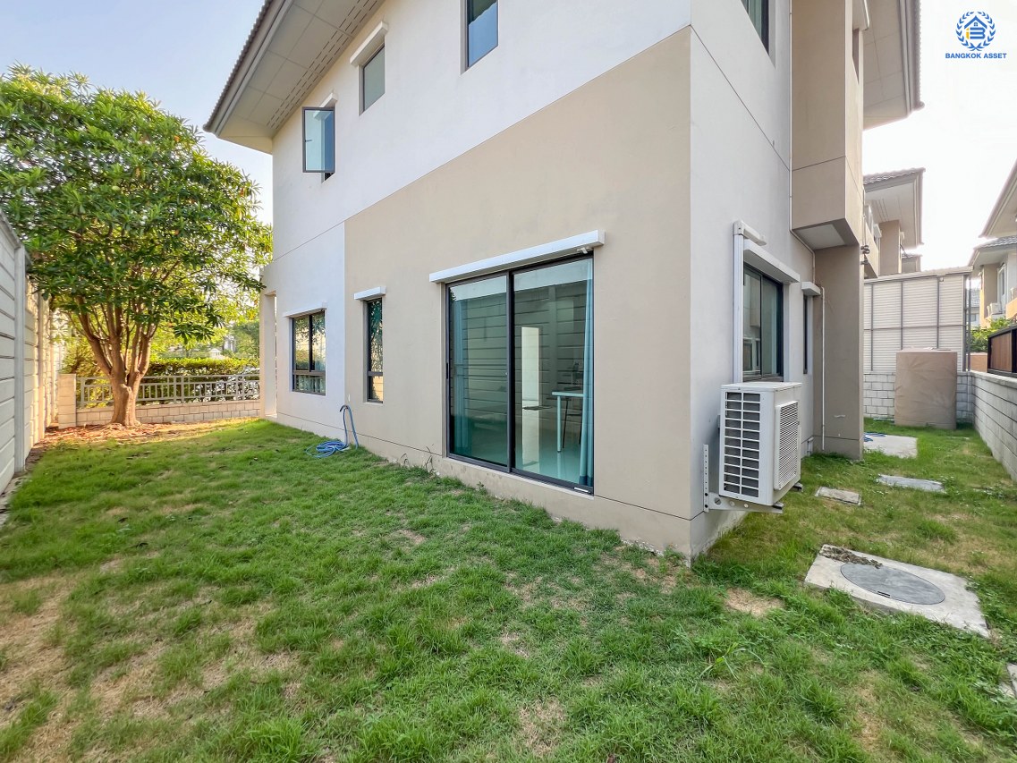 บ้านเดี่ยวมือสองนนทบุรี โครงการ เซนโทร เวสต์เกต กาญจนาภิเษก หลังมุม เนื้อที่ 51 ตร.ว. ฟังก์ชัน 3 ห้องนอน 3 ห้องน้ำ 2 ที่จอดรถ หน้าบ้านเป็นสวน บนทำเลใกล้เซ็นทรัลเวสต์เกต เชื่อมต่อ ถนนกาญจนาภิเษก, ถนนรัตนาธิเบศร์ ใกล้รถไฟฟ้าสายสีม่วง "สถานีคลองบางไผ่" จองเลย!