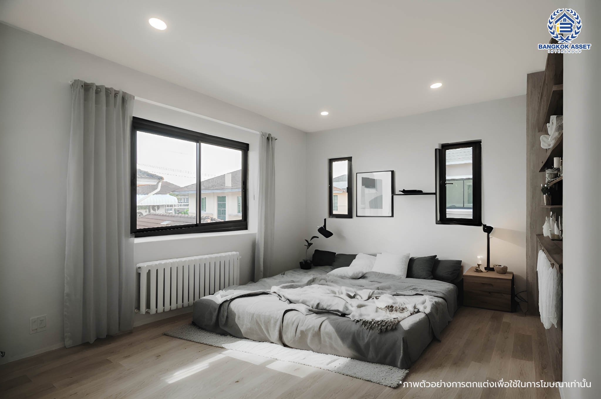 บ้านมือสองตกแต่งใหม่ โครงการ มัณฑนา วัดพระเงิน เนื้อที่กว้างถึง 96.6 ตร.ว. พื้นที่ใช้สอย 228.03 ตร.ม. ฟังก์ชัน 3 ห้องนอน 3 ห้องน้ำ จอดรถได้ 4 คัน พร้อม Living กว้างขวาง บนทำเลเดินทางสะดวก ใกล้เซ็นทรัลเวสต์เกต, รถไฟฟ้าสายสีม่วง "สถานีตลาดบางใหญ่" และทางด่วน "ศรีรัช"