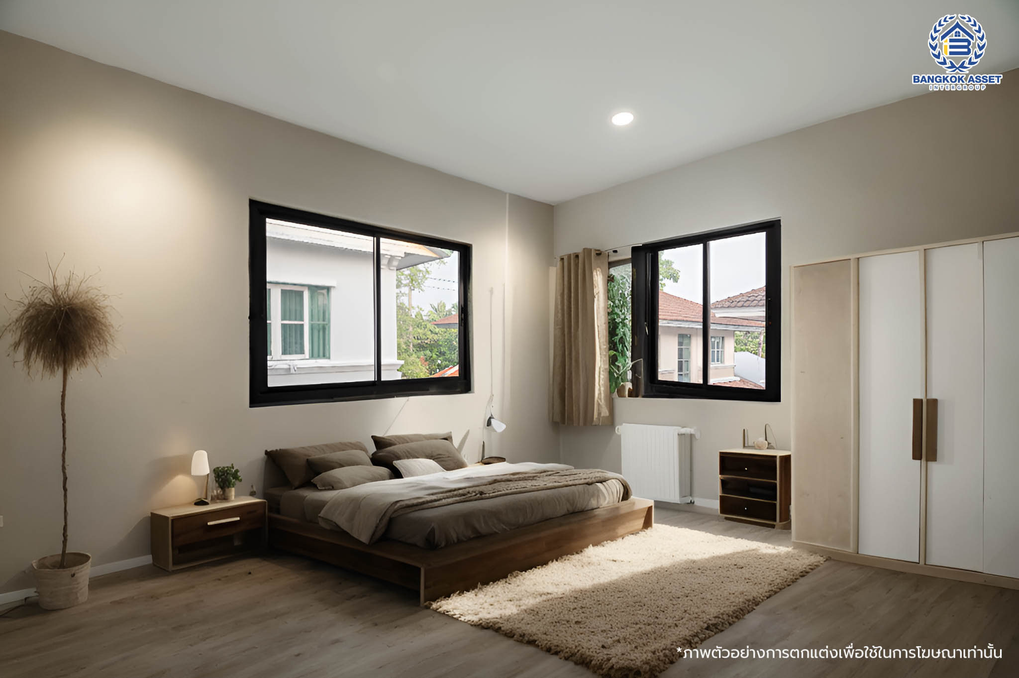 บ้านมือสองตกแต่งใหม่ โครงการ มัณฑนา วัดพระเงิน เนื้อที่กว้างถึง 96.6 ตร.ว. พื้นที่ใช้สอย 228.03 ตร.ม. ฟังก์ชัน 3 ห้องนอน 3 ห้องน้ำ จอดรถได้ 4 คัน พร้อม Living กว้างขวาง บนทำเลเดินทางสะดวก ใกล้เซ็นทรัลเวสต์เกต, รถไฟฟ้าสายสีม่วง "สถานีตลาดบางใหญ่" และทางด่วน "ศรีรัช"