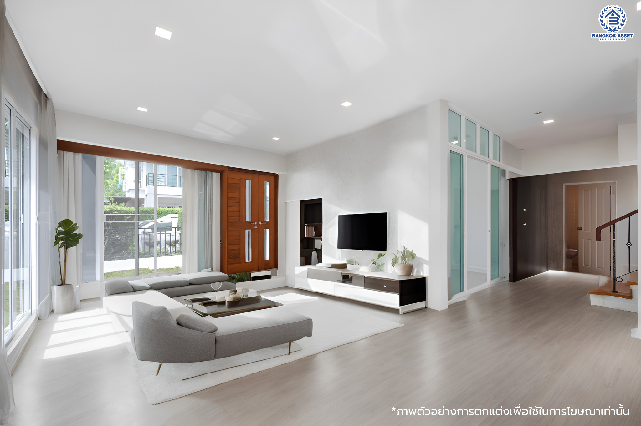 บ้านมือสองตกแต่งใหม่ ดีไซน์สุดหรู โครงการ บางกอก บูเลอวาร์ด ราชพฤกษ์-พระราม5-2 หลังมุม เนื้อที่ 56.8 ตร.ว. บนสังคมคุณภาพ SC Asset* รองรับครอบครัวใหญ่ด้วยฟังก์ชันจัดเต็ม 3 ห้องนอน 4 ห้องน้ำ (ห้องนอนชั้นบนทุกห้องมีห้องน้ำในตัว) 1 ห้องอเนกประสงค์ 2 ที่จอดรถ บนทำเลติดถนนราชพฤกษ์ ใกล้วงเวียนพระรามห้า รถไฟฟ้าสายสีม่วง "สถานีบางรักใหญ่" และ "สถานีบางพลู"