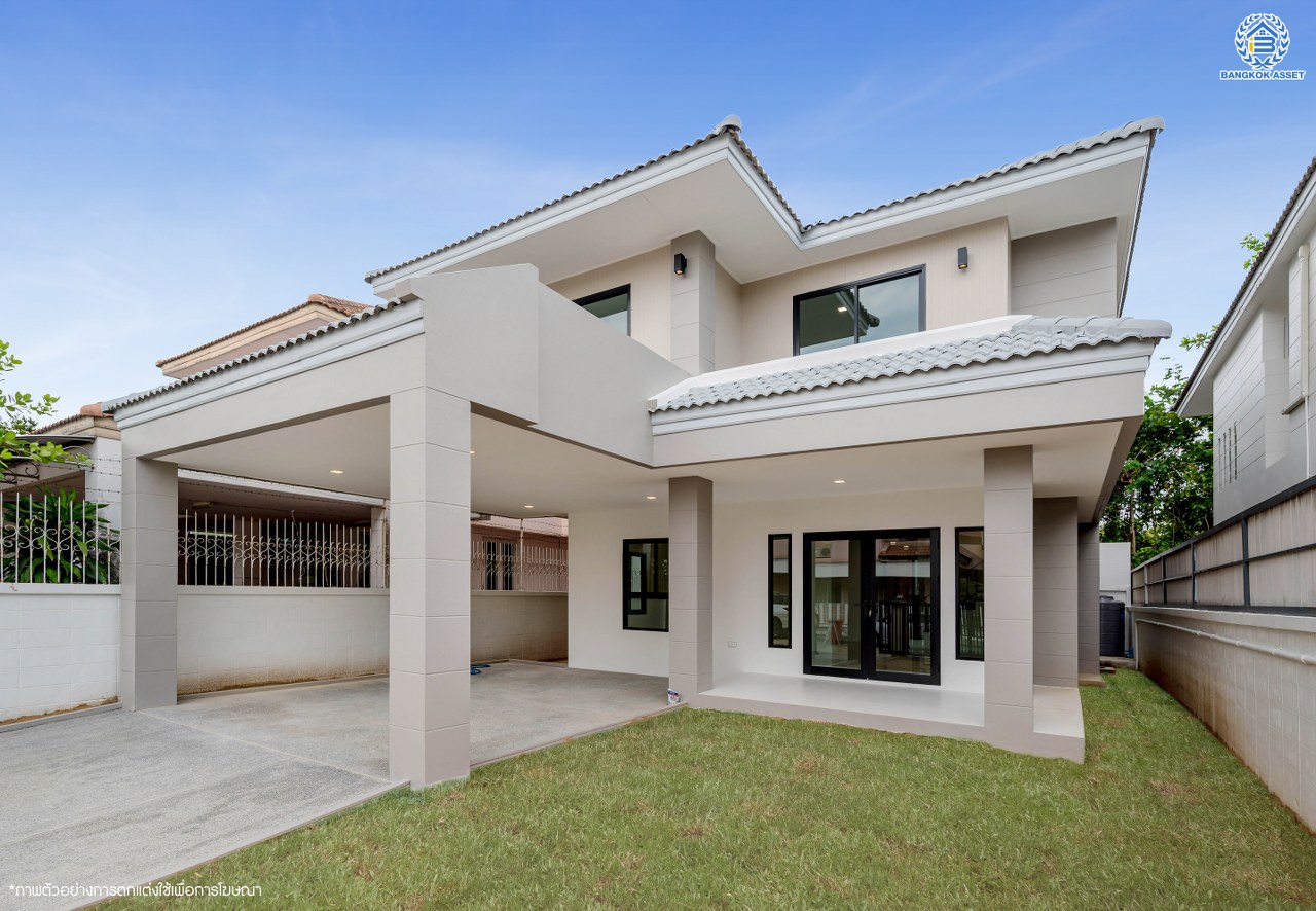 บ้านเดี่ยวตกแต่งใหม่ โครงการ มณธานี บางแค เนื้อที่ 62 ตร.ว. พื้นที่ใช้สอย 220.40 ตารางเมตร ฟังก์ชัน 3 ห้องนอน 3 ห้องน้ำ 2 ที่จอดรถ บนทำเลศักยภาพ เข้า-ออกได้ทั้ง ถนนเพชรเกษม ถนนกัลปพฤกษ์ ใกล้ห้างสรรพสินค้าเดอะมอลล์ บางแค รถไฟฟ้าสายสีน้ำเงิน "สถานีหลักสอง" และจุดขึ้นทางด่วน "กาญจนาภิเษก"